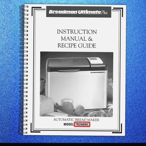 Breadman tr2500bc instruction - breadman,